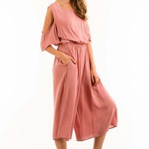 Mauve Culotte Jumpsuit